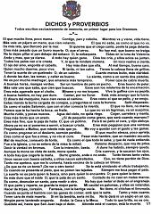DICHOS Y PROVIERBOS ESPANOLES 1 DE 7